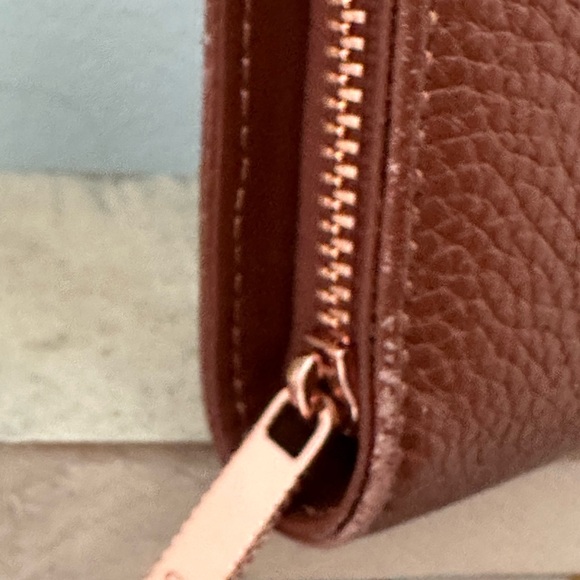 Ted Baker Tan Leather Zip Wallet - Picture 5 of 12
